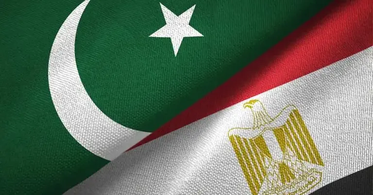 পাকিস্তান ও মিশরের পতাকা